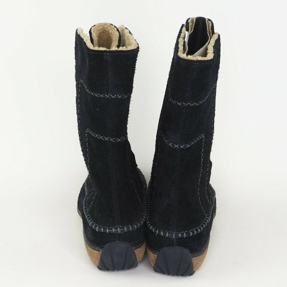 Timberland Fauna Lace BT 10.5in Women's Boots Shoes Black Winter Suede - Picture 5 of 11